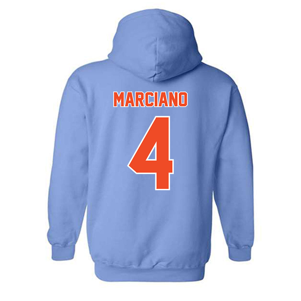 Auburn - NCAA Baseball : Jake Marciano - Sky Blue Hooded Sweatshirt-1