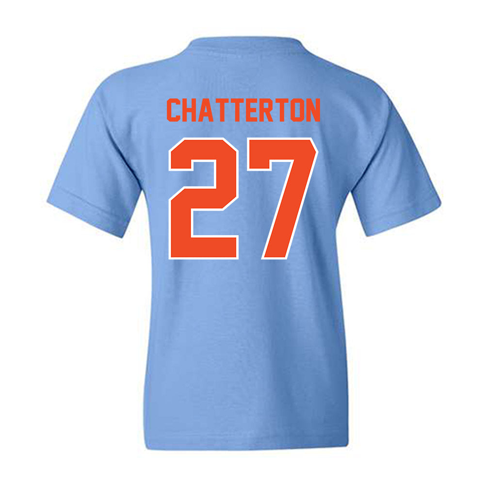 Auburn - NCAA Baseball : Christian Chatterton - Sky Blue Youth T-Shirt-1