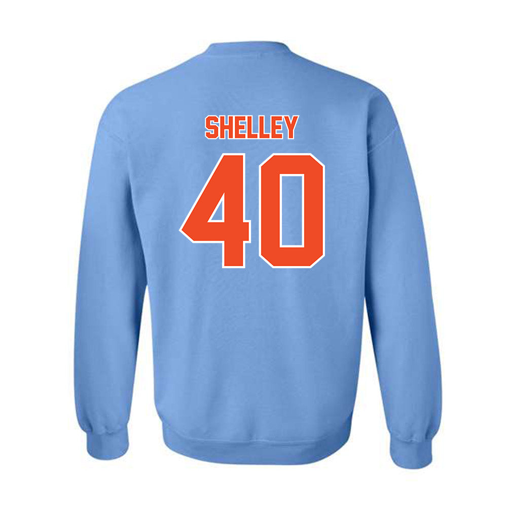 Auburn - NCAA Baseball : Wade Shelley - Sky Blue Crewneck Sweatshirt-1