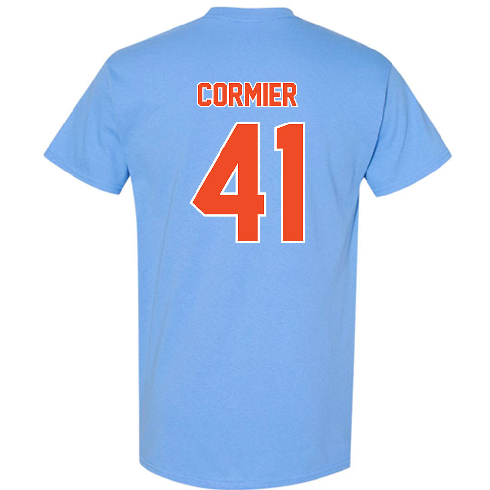 Auburn - NCAA Baseball : LJ Cormier - Sky Blue T-Shirt-1