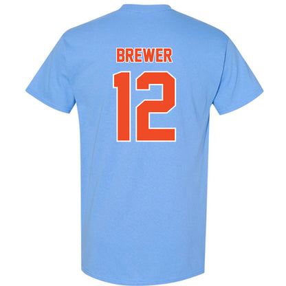 Auburn - NCAA Baseball : Garrett Brewer - Sky Blue T-Shirt-1