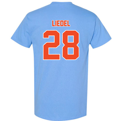 Auburn - NCAA Baseball : Carson Liedel - Sky Blue T-Shirt-1