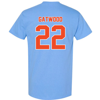 Auburn - NCAA Baseball : Connor Gatwood - Sky Blue T-Shirt-1