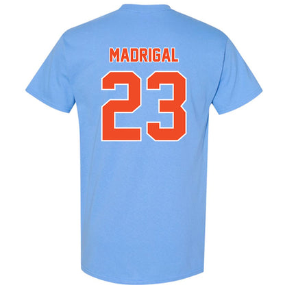 Auburn - NCAA Baseball : Eddie Madrigal - Sky Blue T-Shirt-1