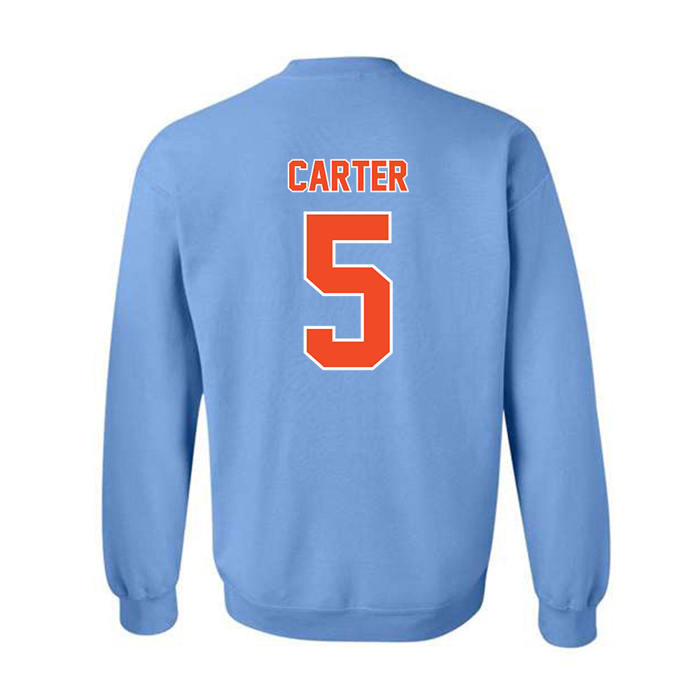 Auburn - NCAA Baseball : Bristol Carter - Sky Blue Crewneck Sweatshirt-1