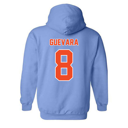 Auburn - NCAA Baseball : Eric Guevara - Sky Blue Hooded Sweatshirt-1