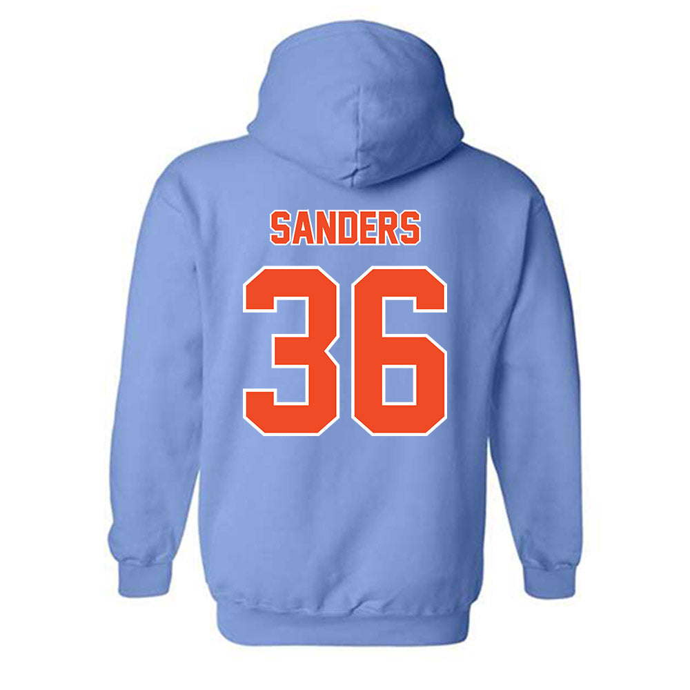 Auburn - NCAA Baseball : Jackson Sanders - Sky Blue Hooded Sweatshirt-1