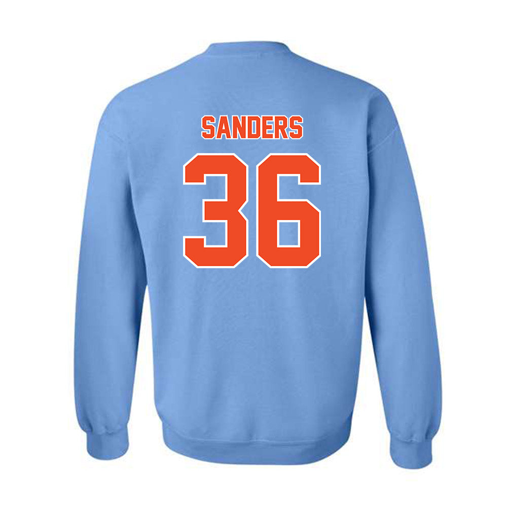 Auburn - NCAA Baseball : Jackson Sanders - Sky Blue Crewneck Sweatshirt-1