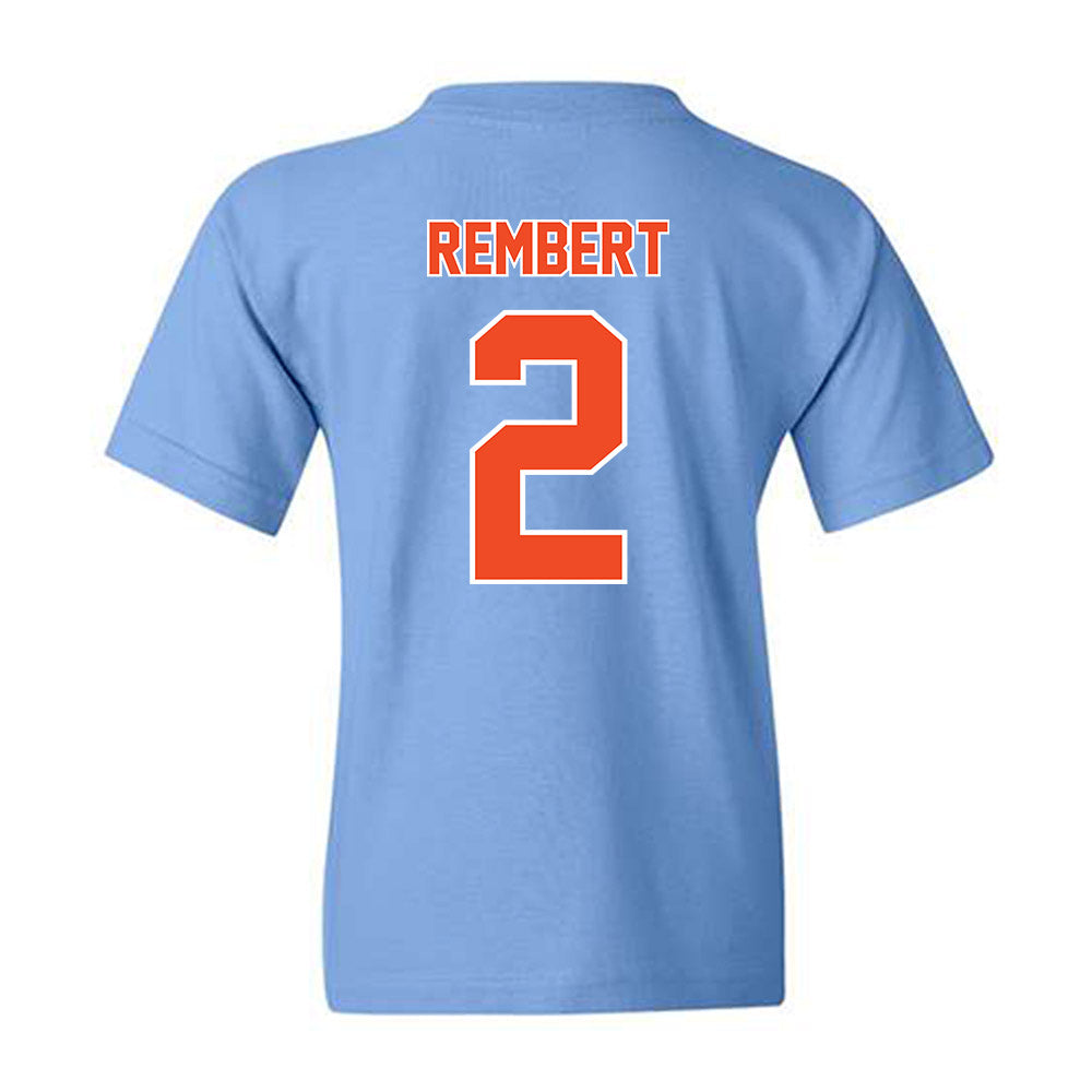 Auburn - NCAA Baseball : Chris Rembert - Sky Blue Youth T-Shirt-1