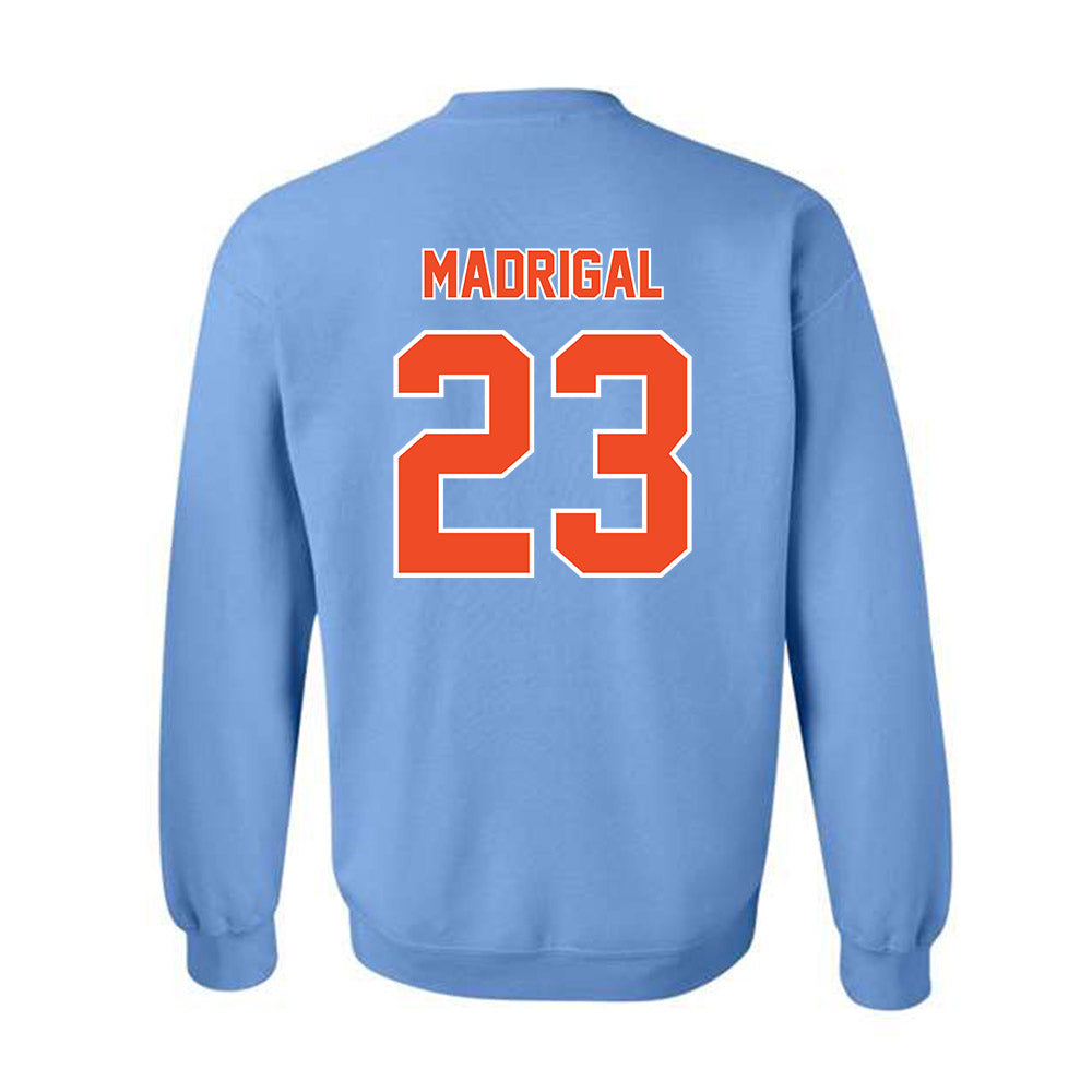 Auburn - NCAA Baseball : Eddie Madrigal - Sky Blue Crewneck Sweatshirt-1
