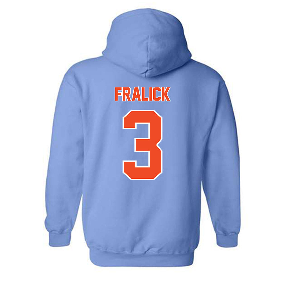 Auburn - NCAA Baseball : Chase Fralick - Sky Blue Hooded Sweatshirt-1
