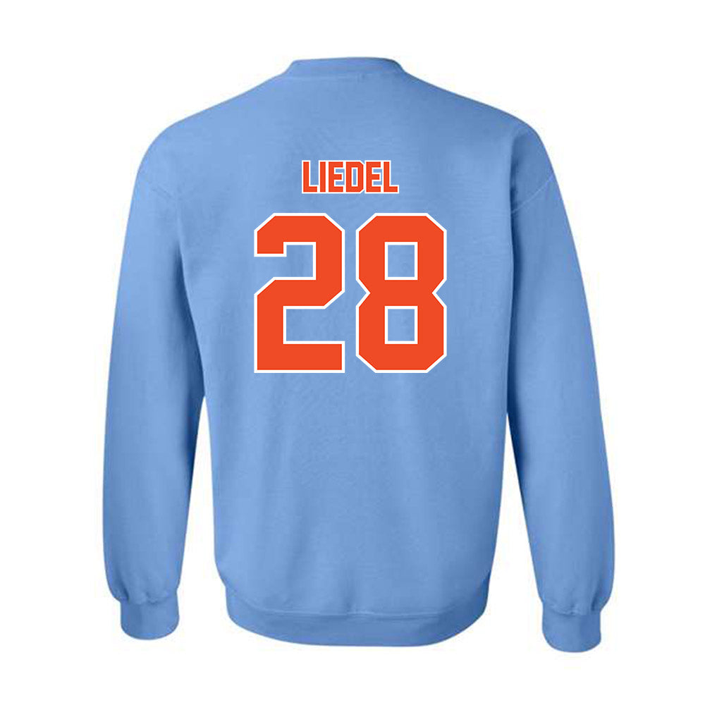 Auburn - NCAA Baseball : Carson Liedel - Sky Blue Crewneck Sweatshirt-1