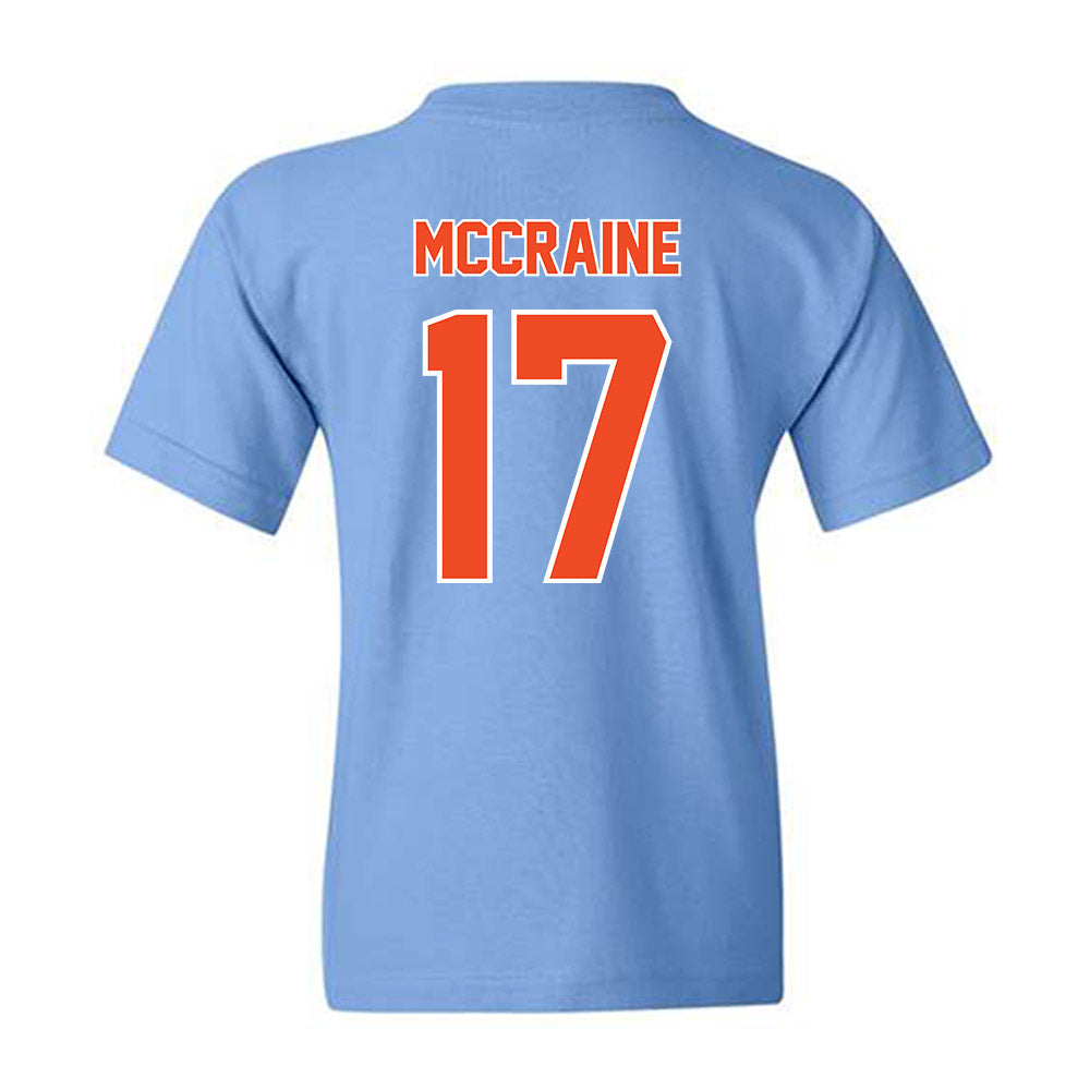 Auburn - NCAA Baseball : Mason McCraine - Sky Blue Youth T-Shirt-1