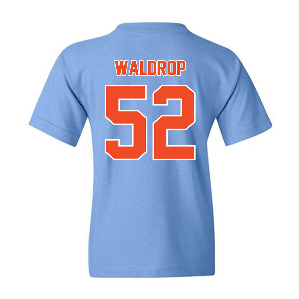 Auburn - NCAA Baseball : Tanner Waldrop - Sky Blue Youth T-Shirt-1