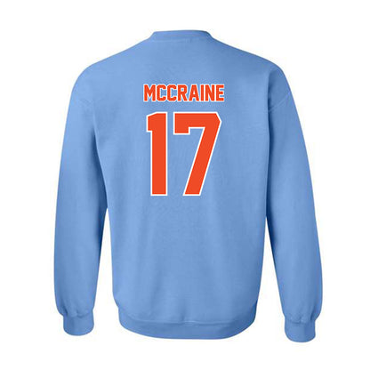 Auburn - NCAA Baseball : Mason McCraine - Sky Blue Crewneck Sweatshirt-1