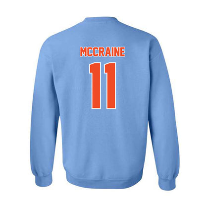 Auburn - NCAA Baseball : Brandon McCraine - Sky Blue Crewneck Sweatshirt-1