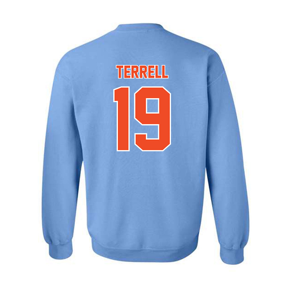 Auburn - NCAA Baseball : Bub Terrell - Sky Blue Crewneck Sweatshirt-1