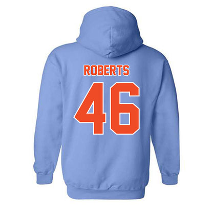 Auburn - NCAA Baseball : Saxon Roberts - Sky Blue Hooded Sweatshirt-1