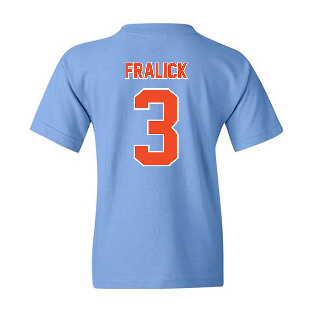 Auburn - NCAA Baseball : Chase Fralick - Sky Blue Youth T-Shirt-1