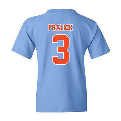 Auburn - NCAA Baseball : Chase Fralick - Sky Blue Youth T-Shirt-1