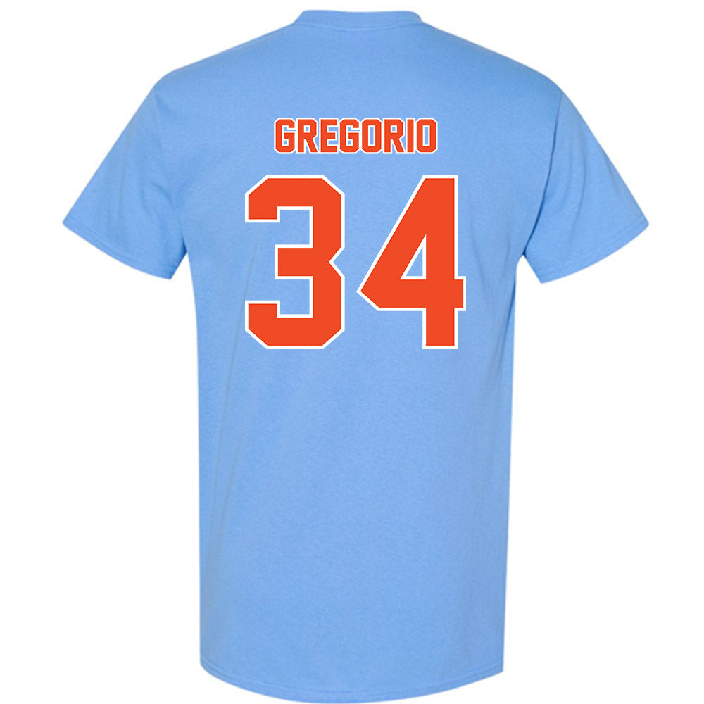 Auburn - NCAA Baseball : Logan Gregorio - Sky Blue T-Shirt-1