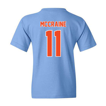 Auburn - NCAA Baseball : Brandon McCraine - Sky Blue Youth T-Shirt-1