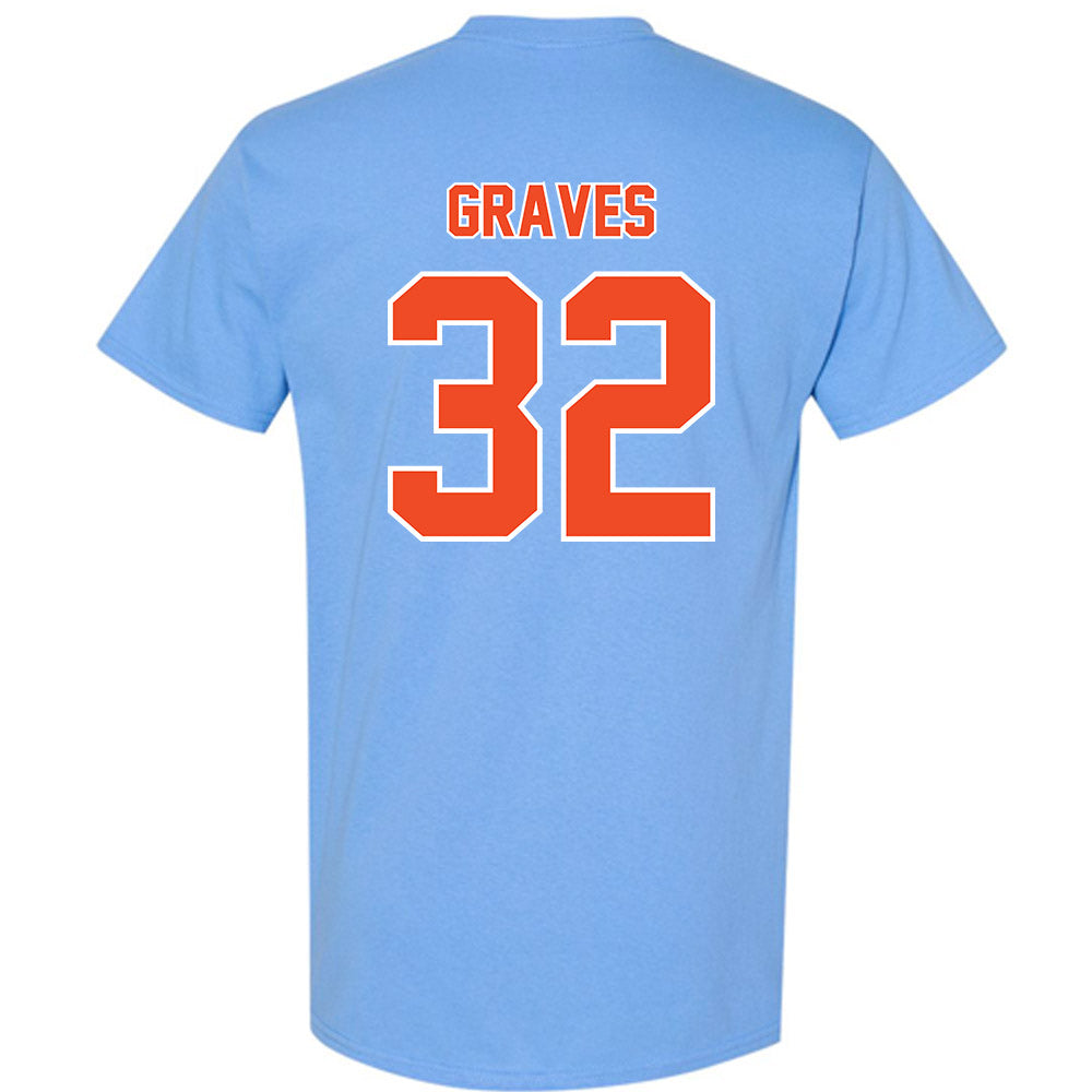 Auburn - NCAA Baseball : Griffin Graves - Sky Blue T-Shirt-1