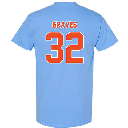 Auburn - NCAA Baseball : Griffin Graves - Sky Blue T-Shirt-1