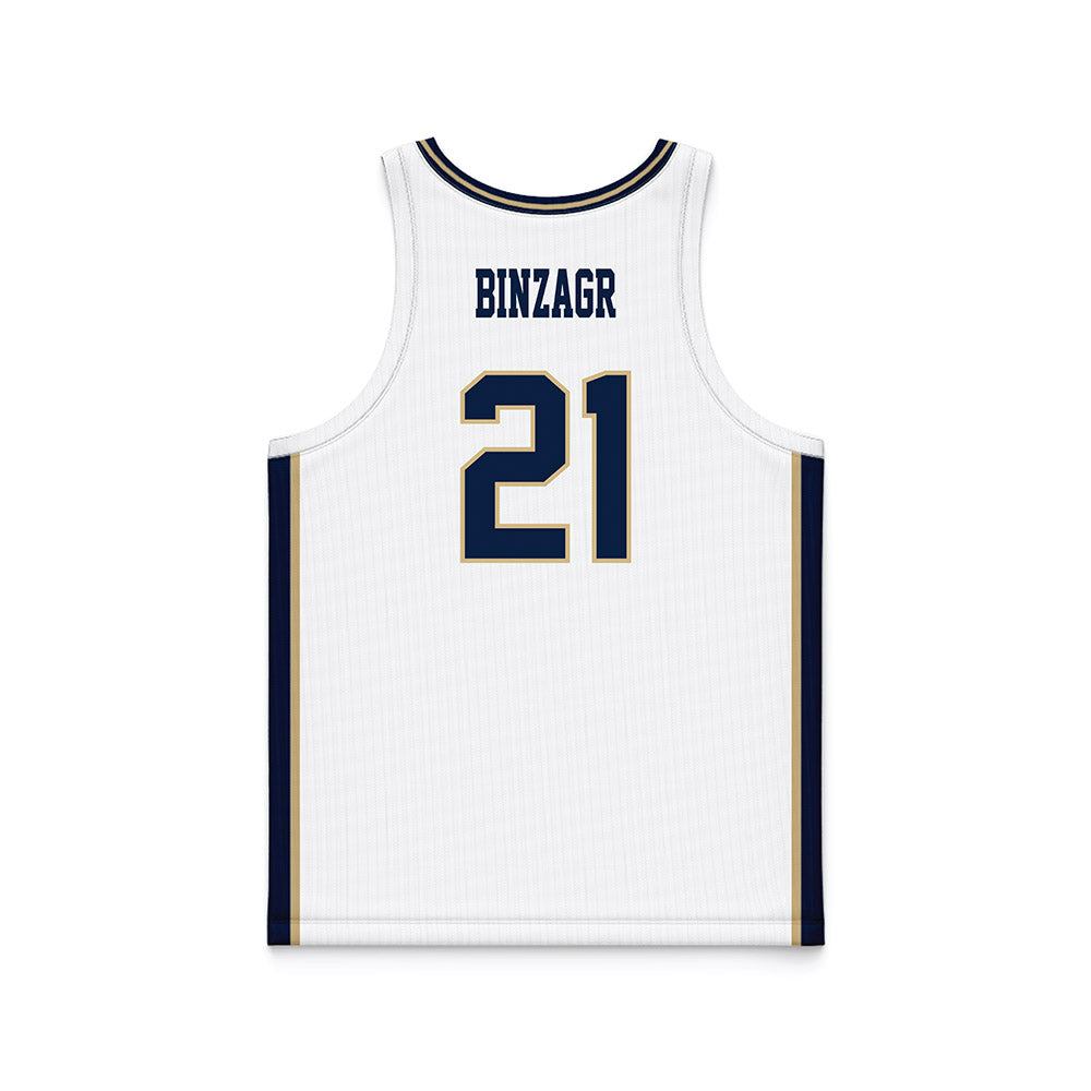 GWU - NCAA Men's Basketball : Mohamed Binzagr - White Basketball Jersey-1