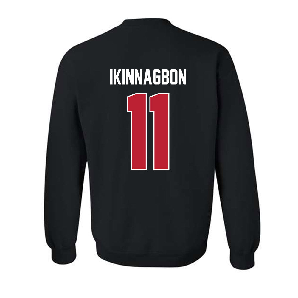 Georgia - NCAA Football : Darren Ikinnagbon - Helmet Shersey Crewneck Sweatshirt-1