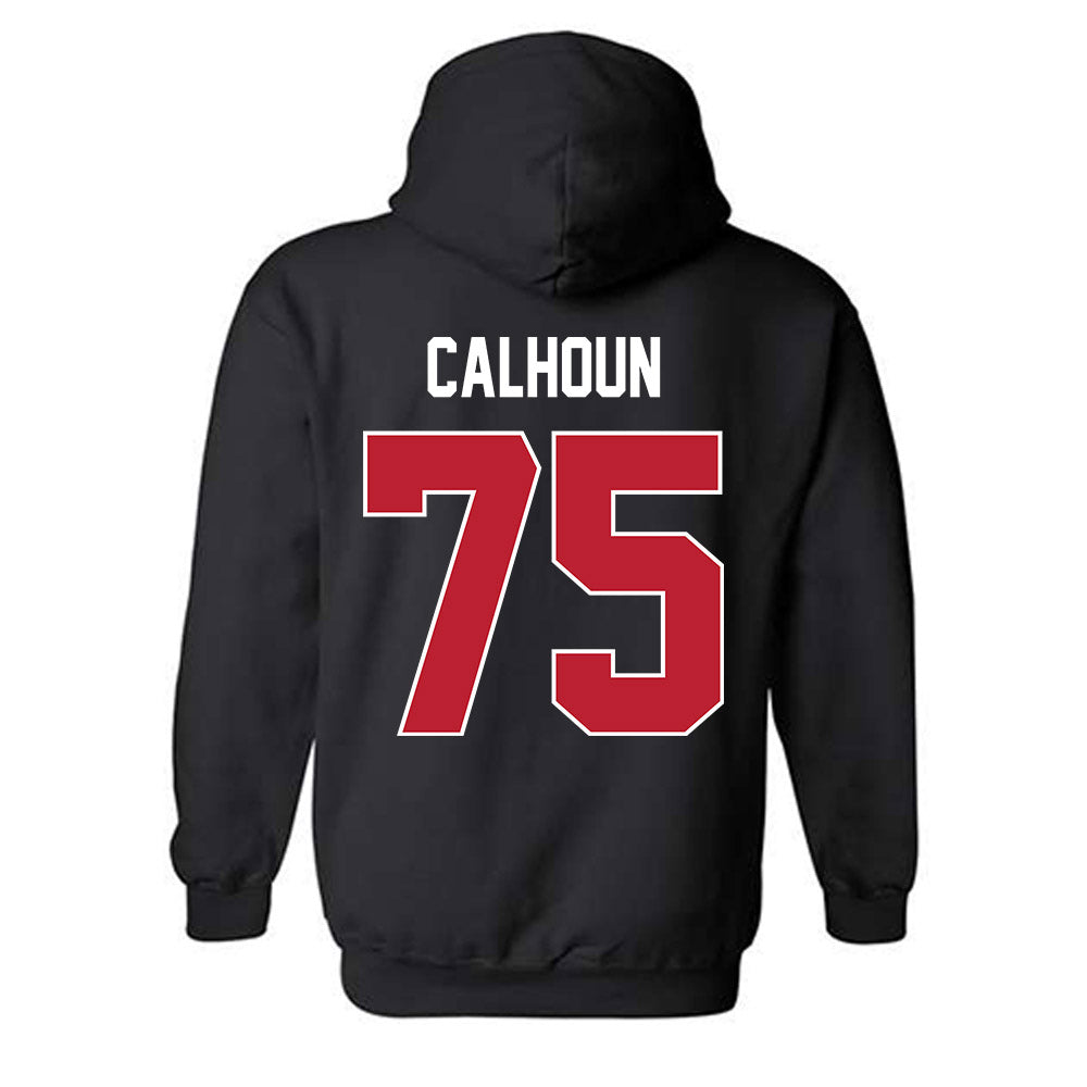 Georgia - NCAA Football : Daniel Calhoun - Helmet Shersey Hooded Sweatshirt-1