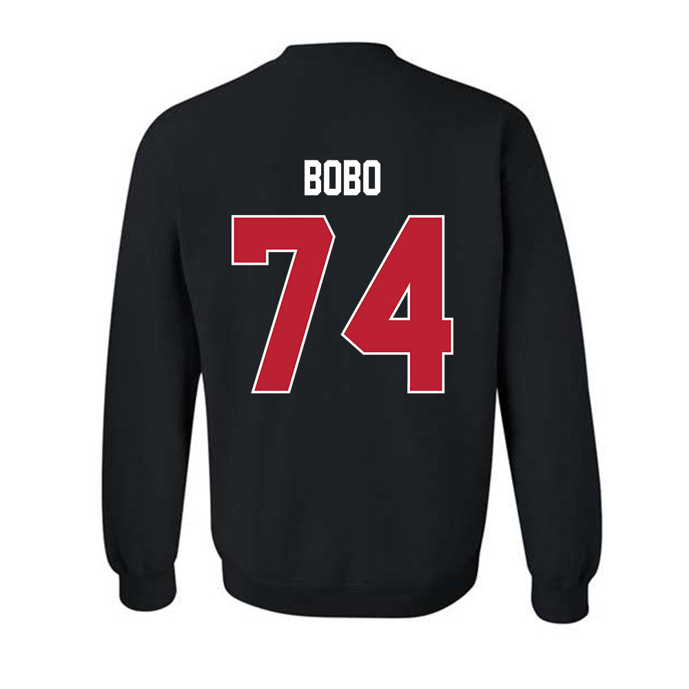 Georgia - NCAA Football : Drew Bobo - Helmet Shersey Crewneck Sweatshirt-1