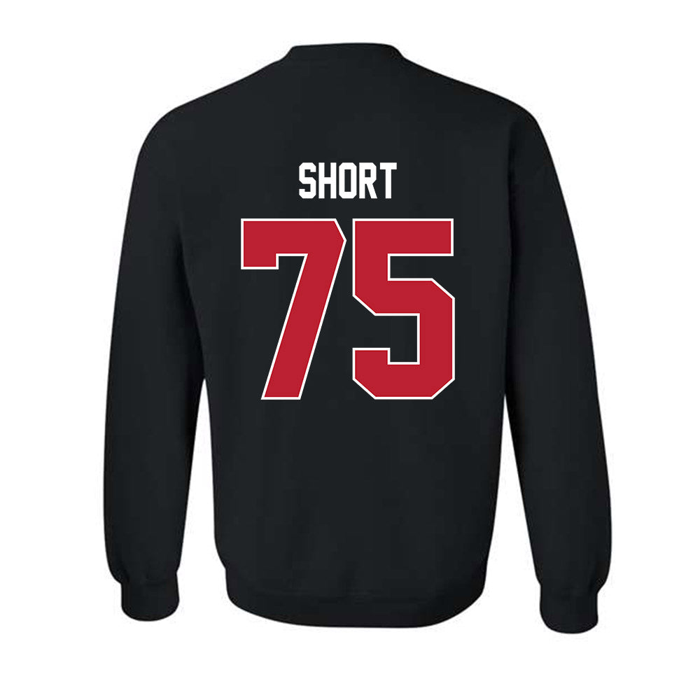 Georgia - NCAA Football : Mason Short - Helmet Shersey Crewneck Sweatshirt-1