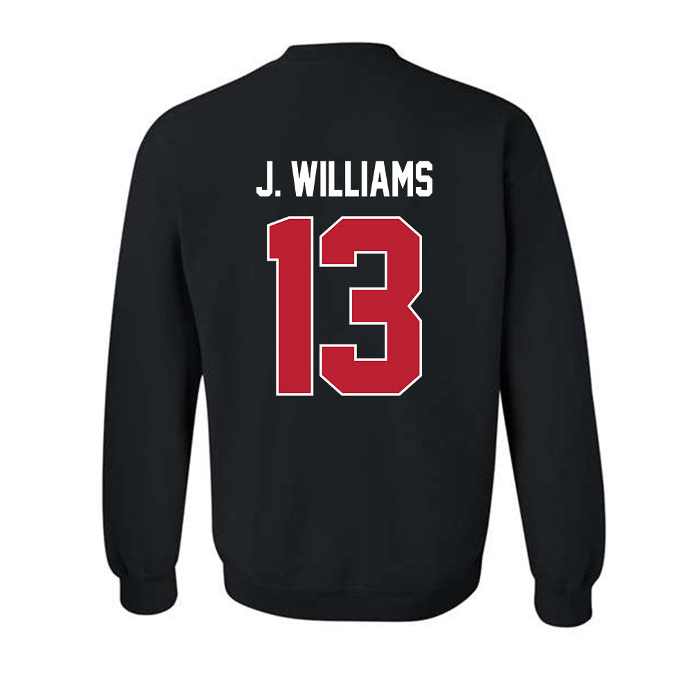 Georgia - NCAA Football : Tyler J. Williams - Helmet Shersey Crewneck Sweatshirt-1