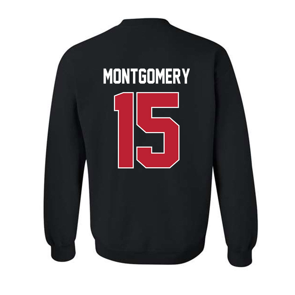 Georgia - NCAA Football : Ryan Montgomery - Helmet Shersey Crewneck Sweatshirt-1