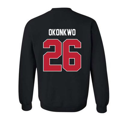 Georgia - NCAA Football : Daniel Okonkwo - Helmet Shersey Crewneck Sweatshirt-1