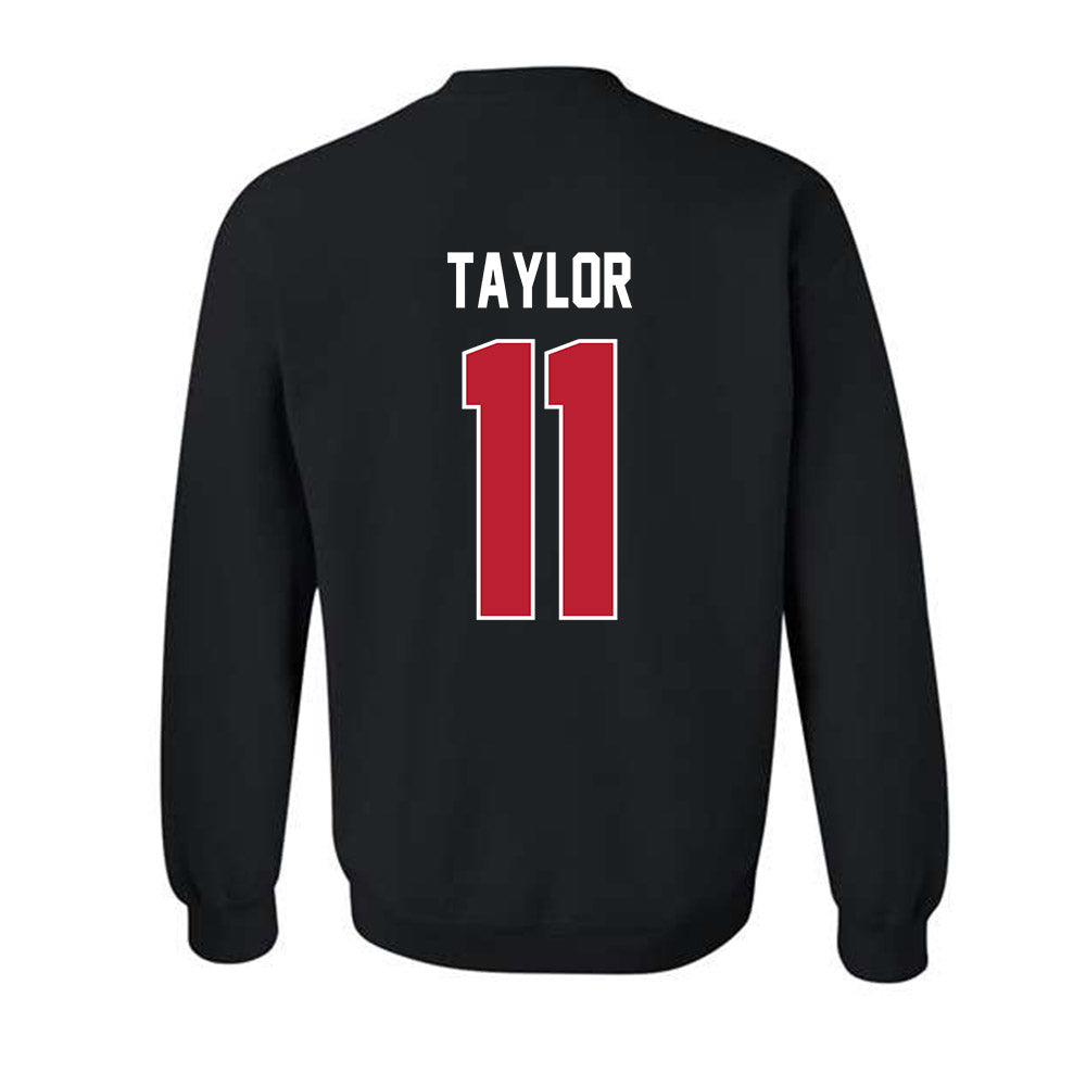 Georgia - NCAA Football : Talyn Taylor - Helmet Shersey Crewneck Sweatshirt-1