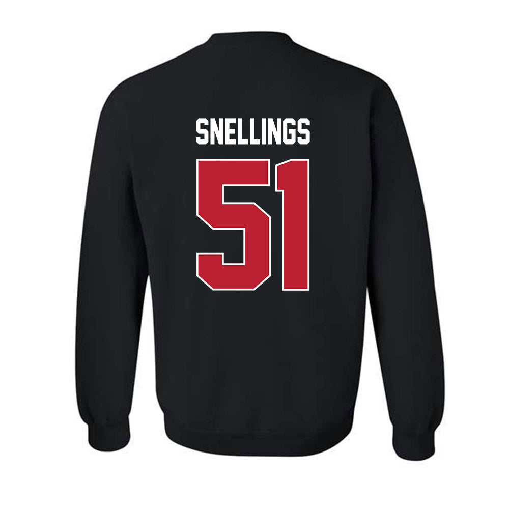 Georgia - NCAA Football : Will Snellings - Helmet Shersey Crewneck Sweatshirt-1