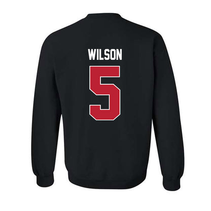 Georgia - NCAA Football : Raylen Wilson - Helmet Shersey Crewneck Sweatshirt-1