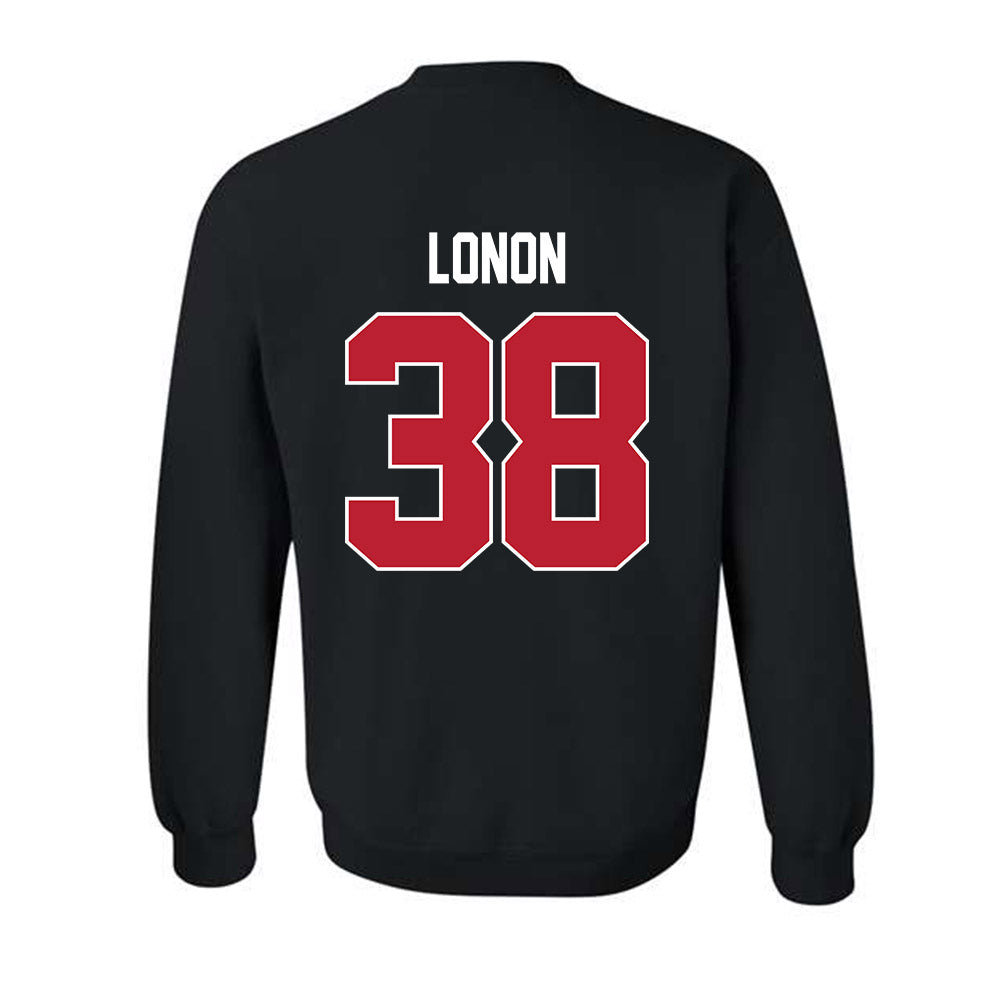 Georgia - NCAA Football : AJ Lonon - Helmet Shersey Crewneck Sweatshirt-1