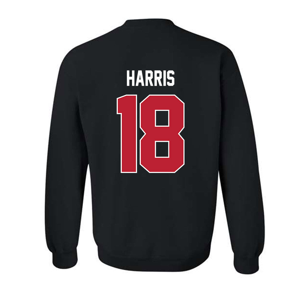 Georgia - NCAA Football : Caden Harris - Helmet Shersey Crewneck Sweatshirt-1