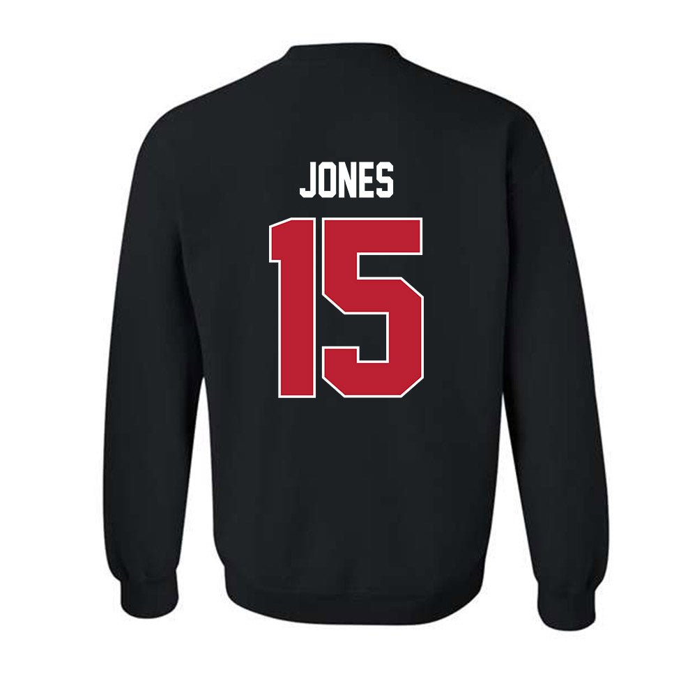 Georgia - NCAA Football : Demello Jones - Helmet Shersey Crewneck Sweatshirt-1