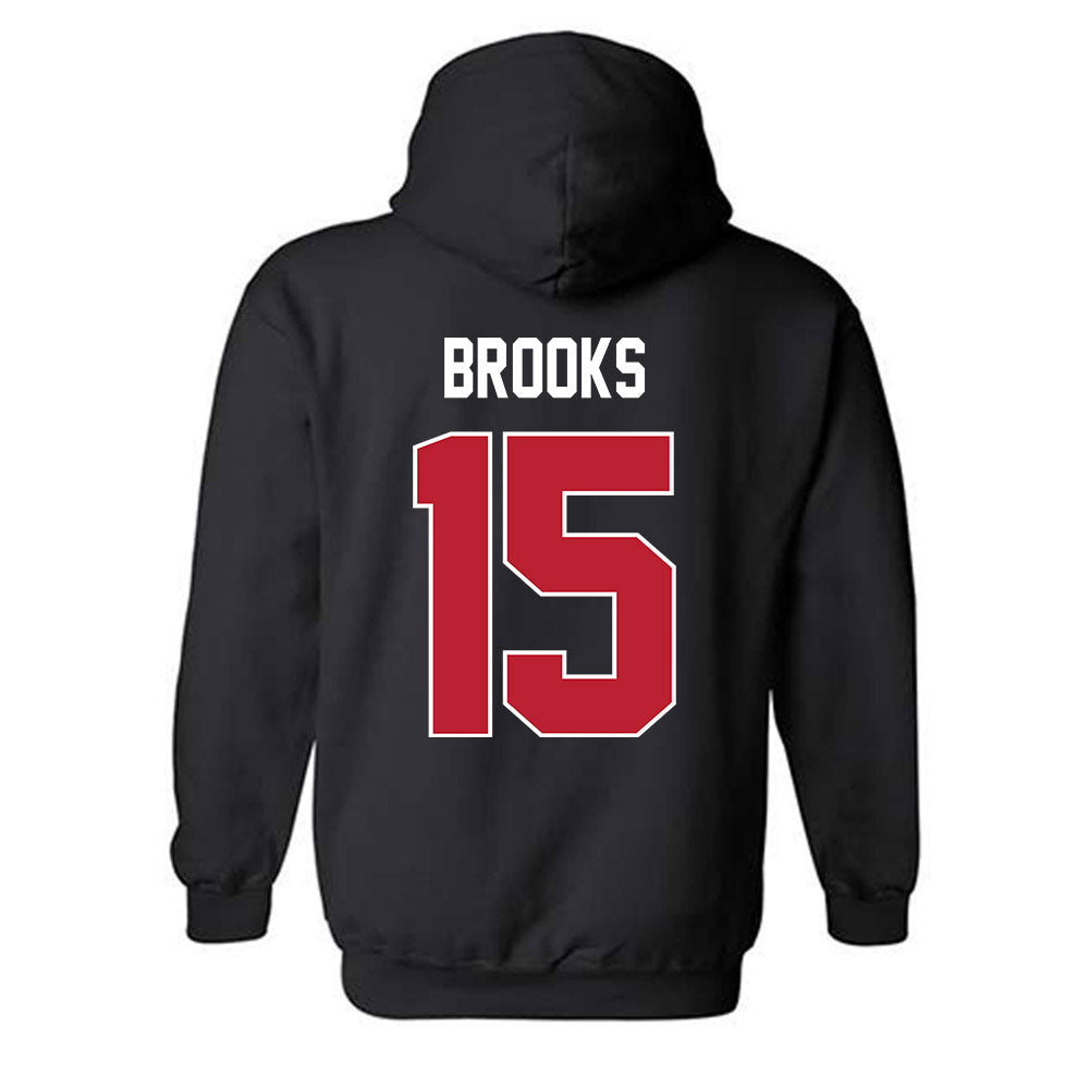 Georgia - NCAA Football : Khamari Brooks - Helmet Shersey Hooded Sweatshirt-1