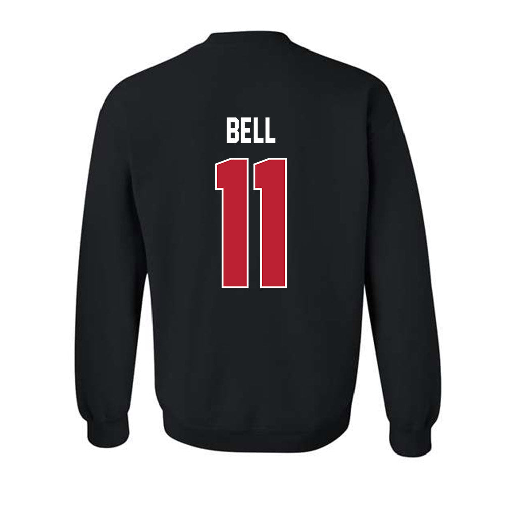 Georgia - NCAA Football : Jeremy Bell - Helmet Shersey Crewneck Sweatshirt-1