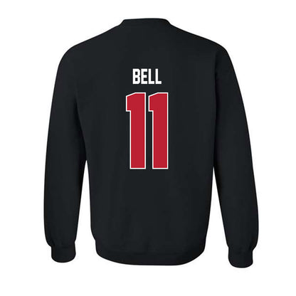 Georgia - NCAA Football : Jeremy Bell - Helmet Shersey Crewneck Sweatshirt-1