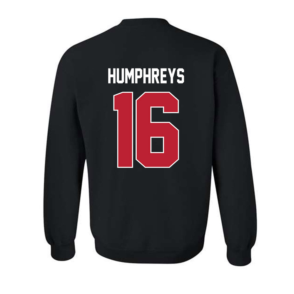 Georgia - NCAA Football : London Humphreys - Helmet Shersey Crewneck Sweatshirt-1