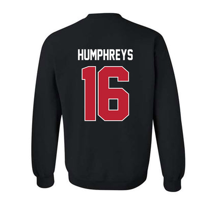 Georgia - NCAA Football : London Humphreys - Helmet Shersey Crewneck Sweatshirt-1