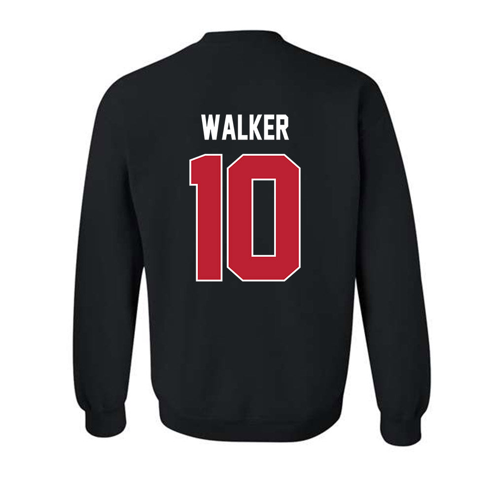 Georgia - NCAA Football : Zayden Walker - Helmet Shersey Crewneck Sweatshirt-1