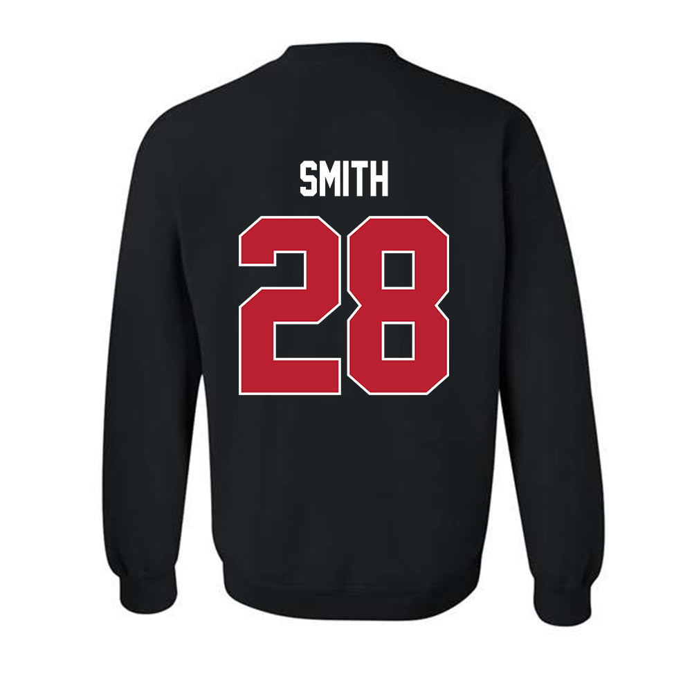 Georgia - NCAA Football : Jordan Smith - Helmet Shersey Crewneck Sweatshirt-1