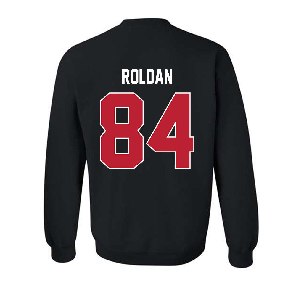 Georgia - NCAA Football : Landon Roldan - Helmet Shersey Crewneck Sweatshirt-1